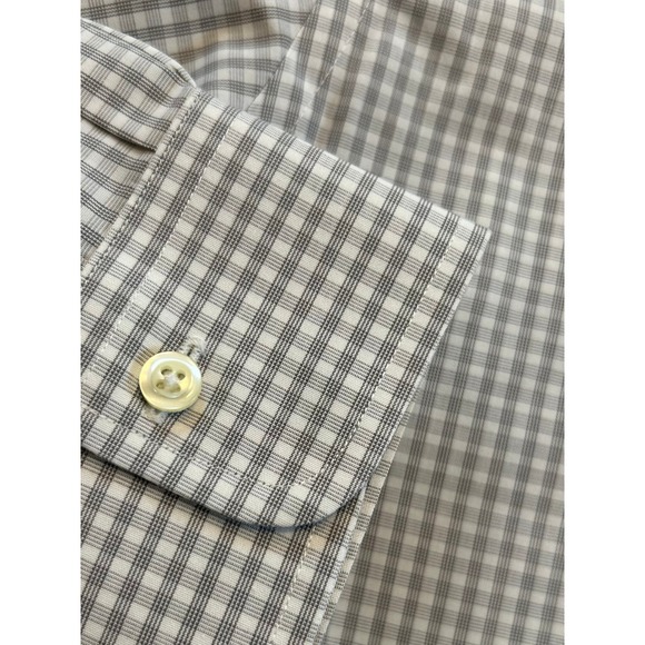 NWT JOS A BANK Traveler Collection Tailored Fit Dress Shirt Mens 16.5 35 LT Grey - Picture 6 of 6